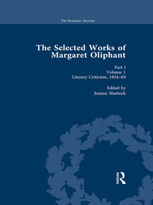 cover image of The Selected Works of Margaret Oliphant, Part I Volume 1